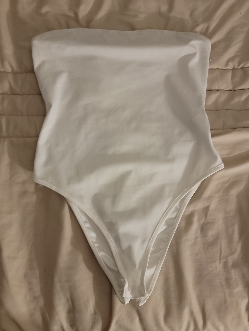 White Womans Bodysuit